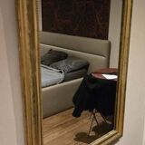 Louis Philippe period mirror in gilded wood