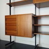 Bookcase italian teak of the 1950s