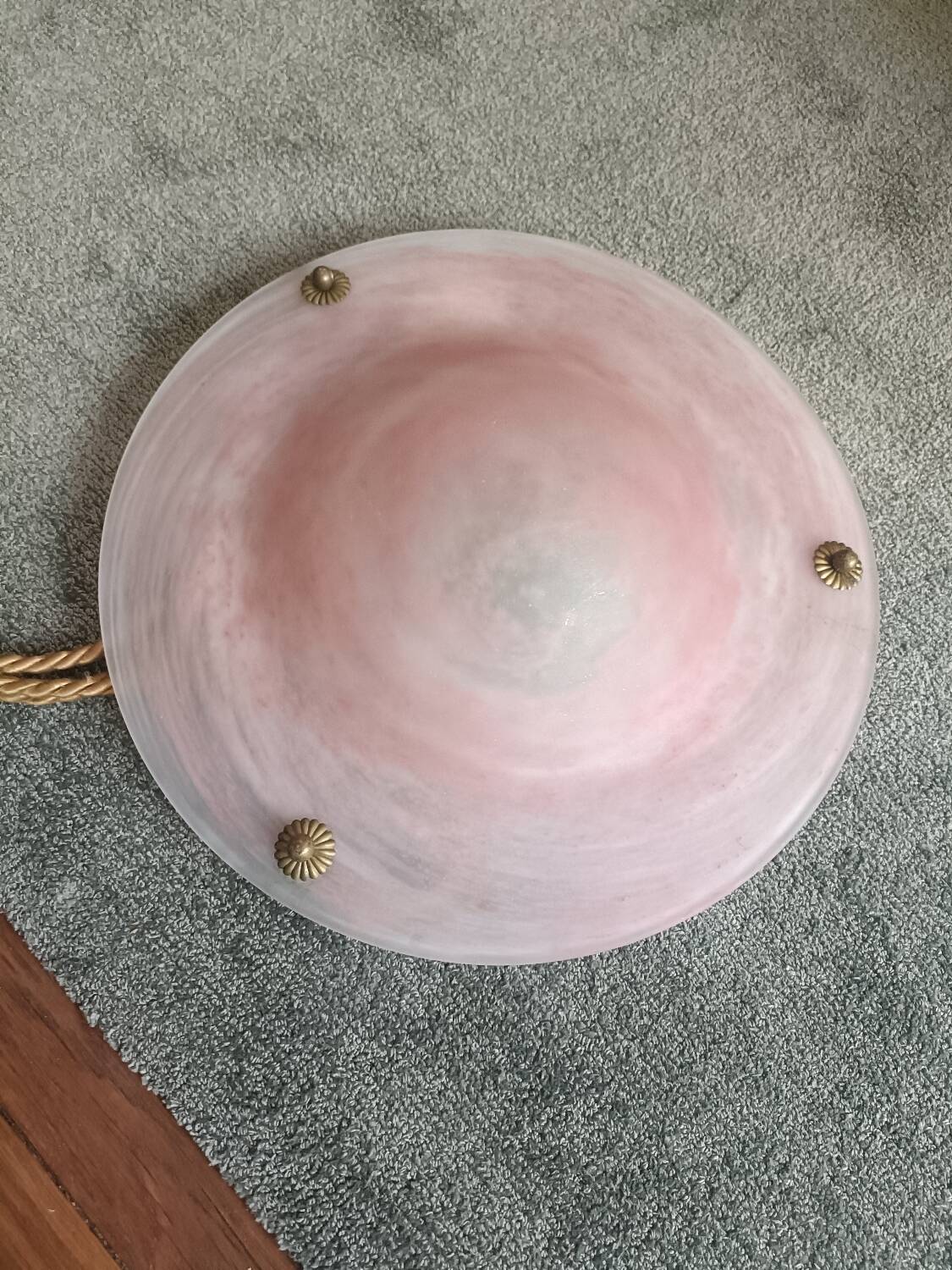 Art Deco glass paste chandelier