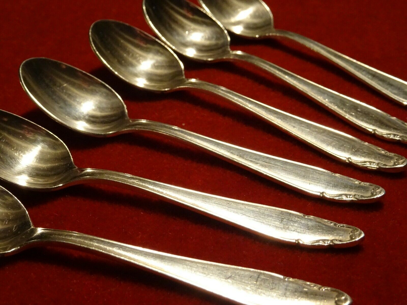 Deetjen silver metal coffee spoons
