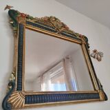 Art Deco floral mirror 1970