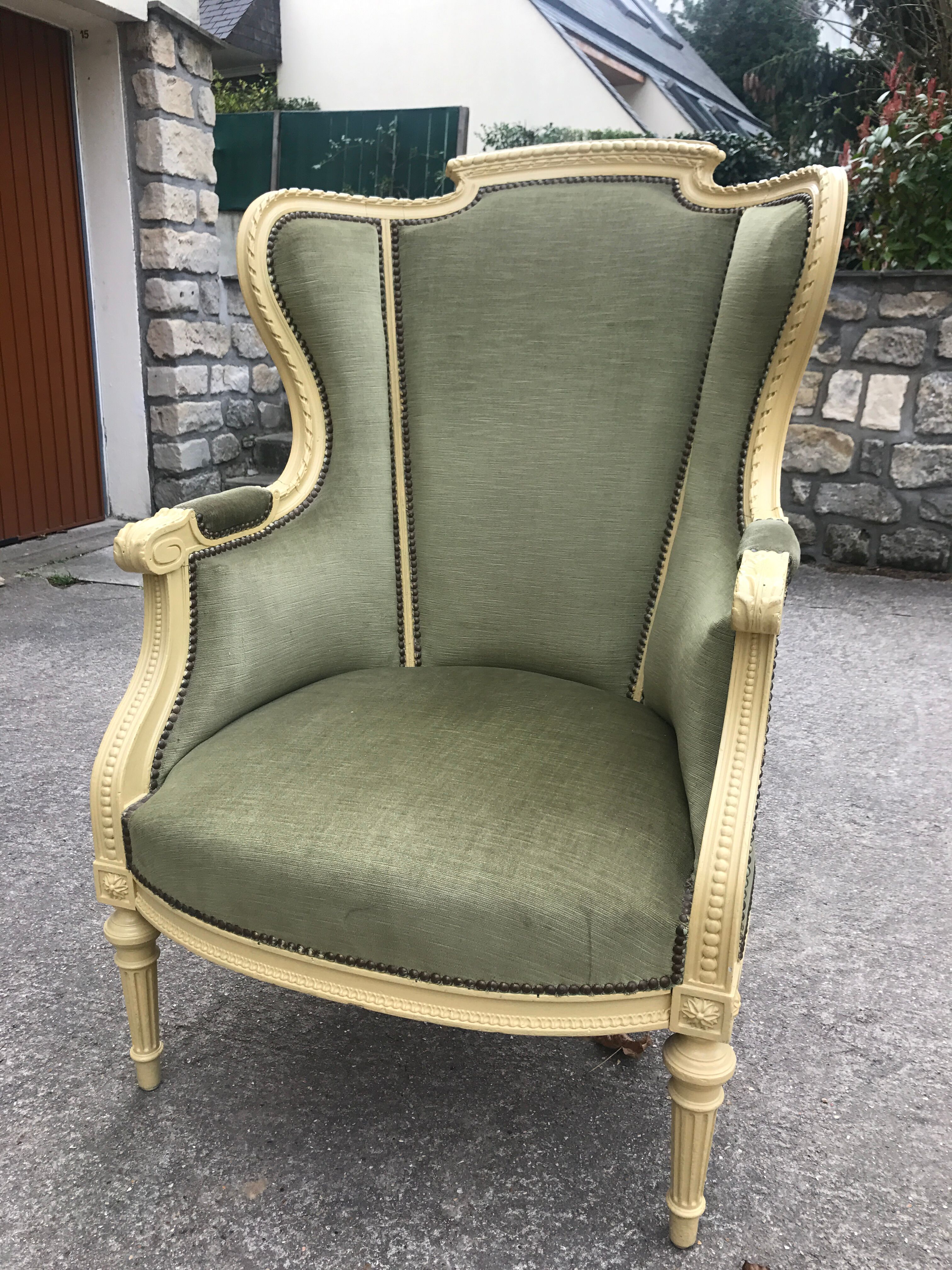 Louis XVI Bergere armchair