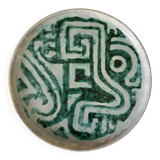 Vintage ceramic plate, 60s design