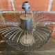 Chrome Metal Wire Space Age Lamp Base 1970s Vintage #D82