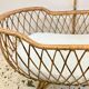 Baby rattan crib