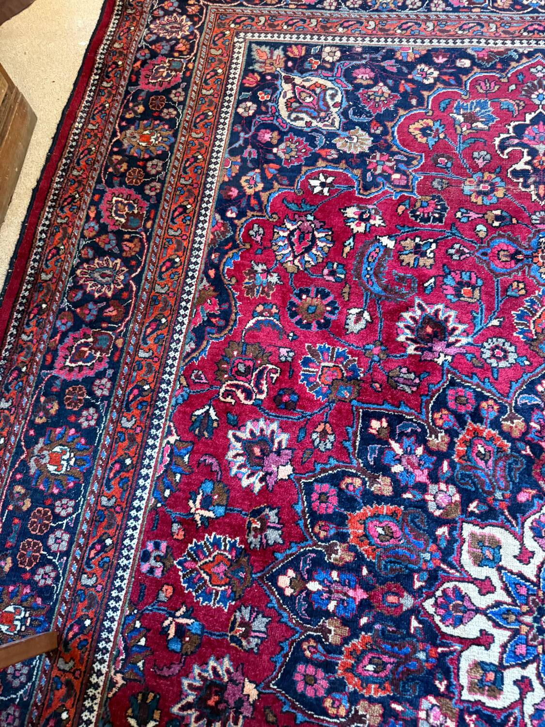 Large vintage Persian rug