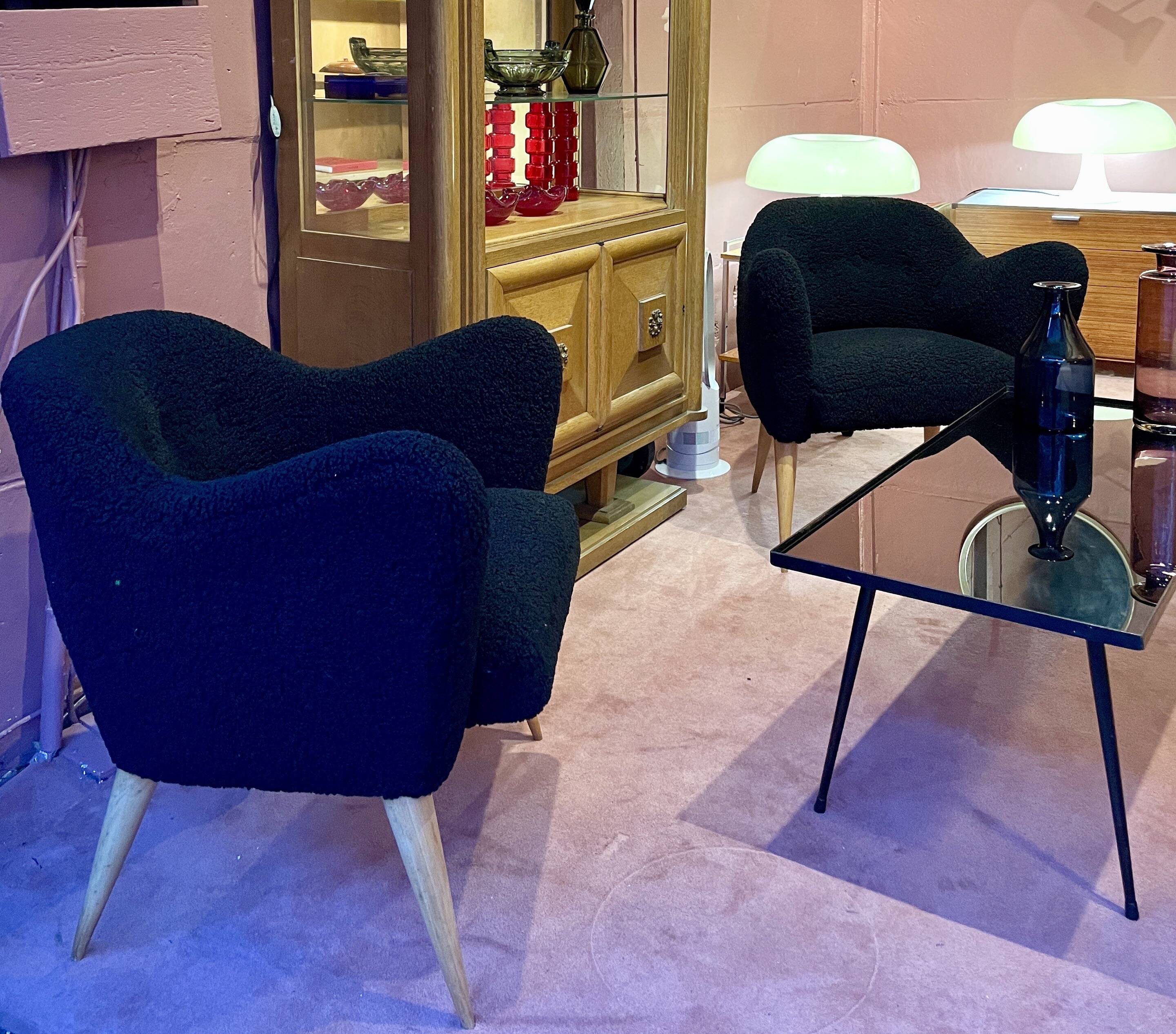 Pair of ERTON armchairs by Henri CAILLON