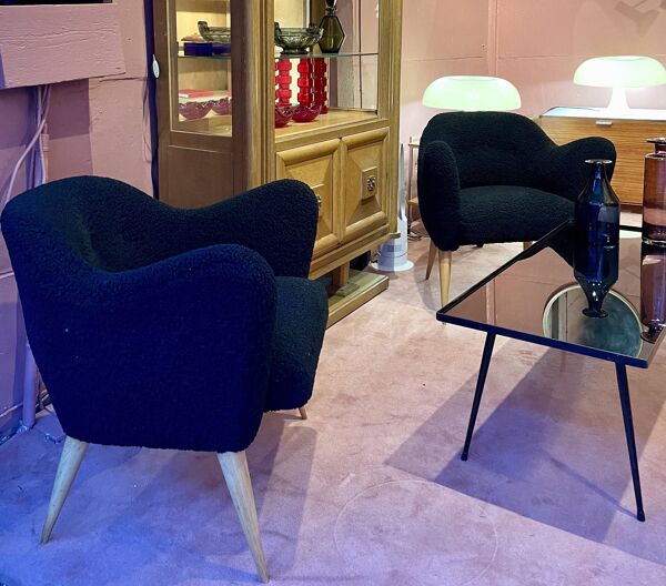 Paire de Fauteuil ERTON par Henri CAILLON