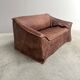 Vintage leather 2 seat sofa by Lesser, 1970s (1 of 2)