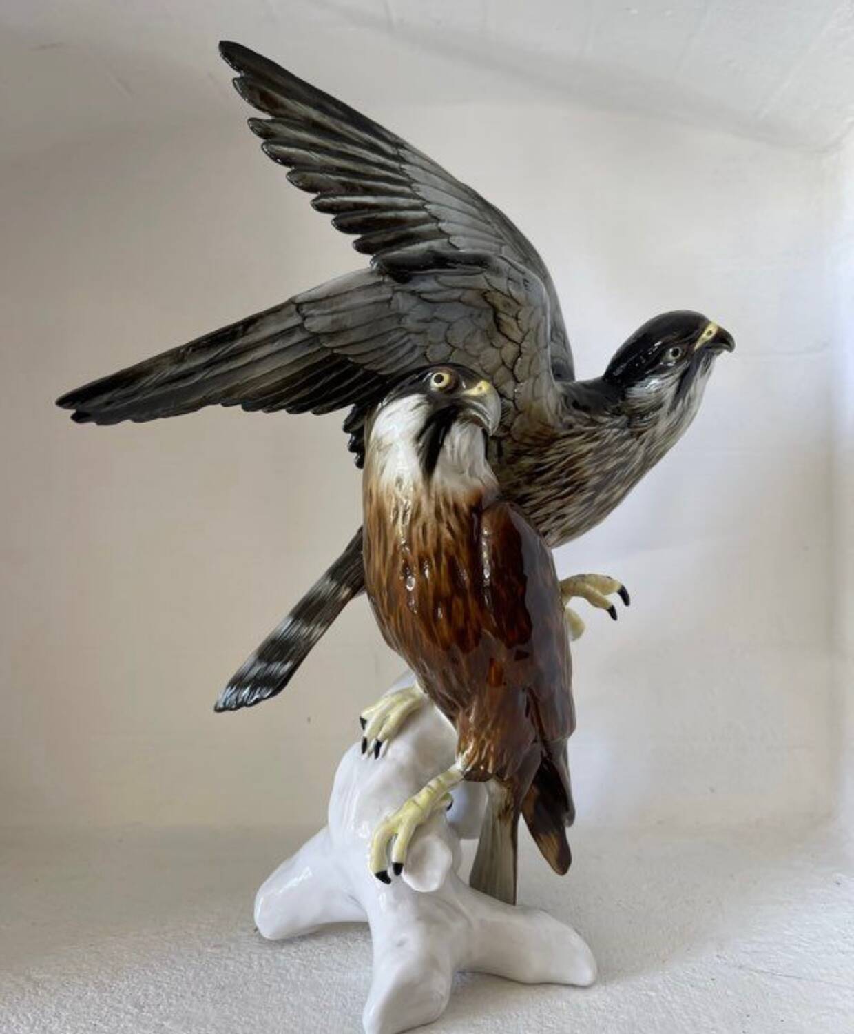 Pair of falcons, Karl Ens