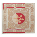 Hand knotted rug, vintage turkish rug 135x142 cm