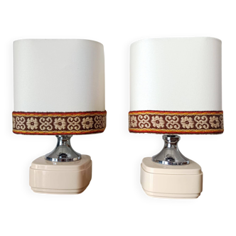 Pair of vintage 1970s lamps
