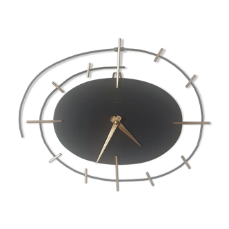 Vintage metal clock Star Ortf