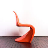 Panton Chair designed by Verner Panton produced by Fehlabaum