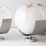 4 Mazzega Murano wall lamps vintage 1960s