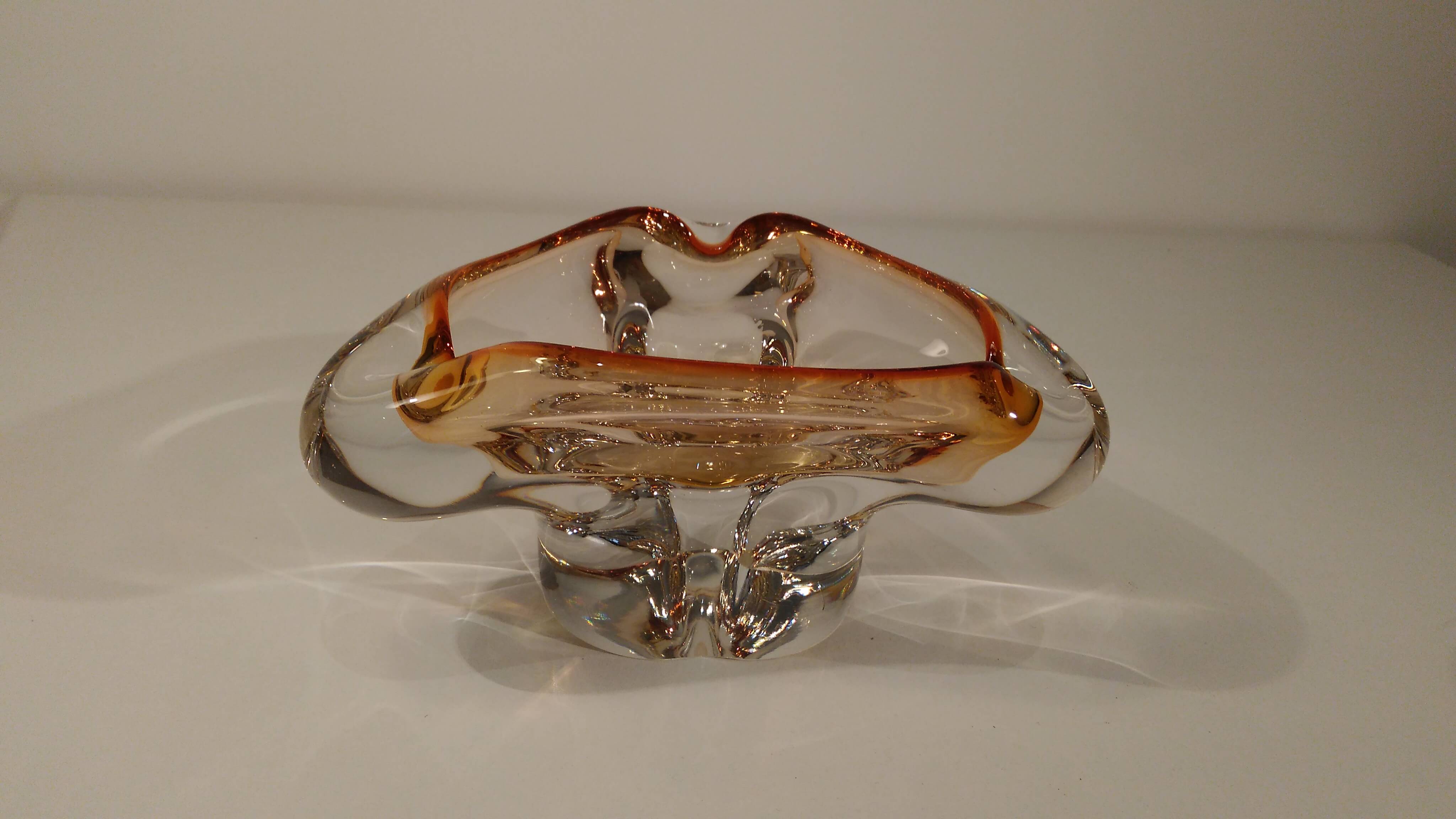 Vintage glass ashtray