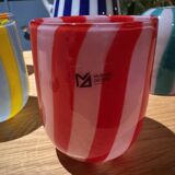 6 glasses and a Murano carafe