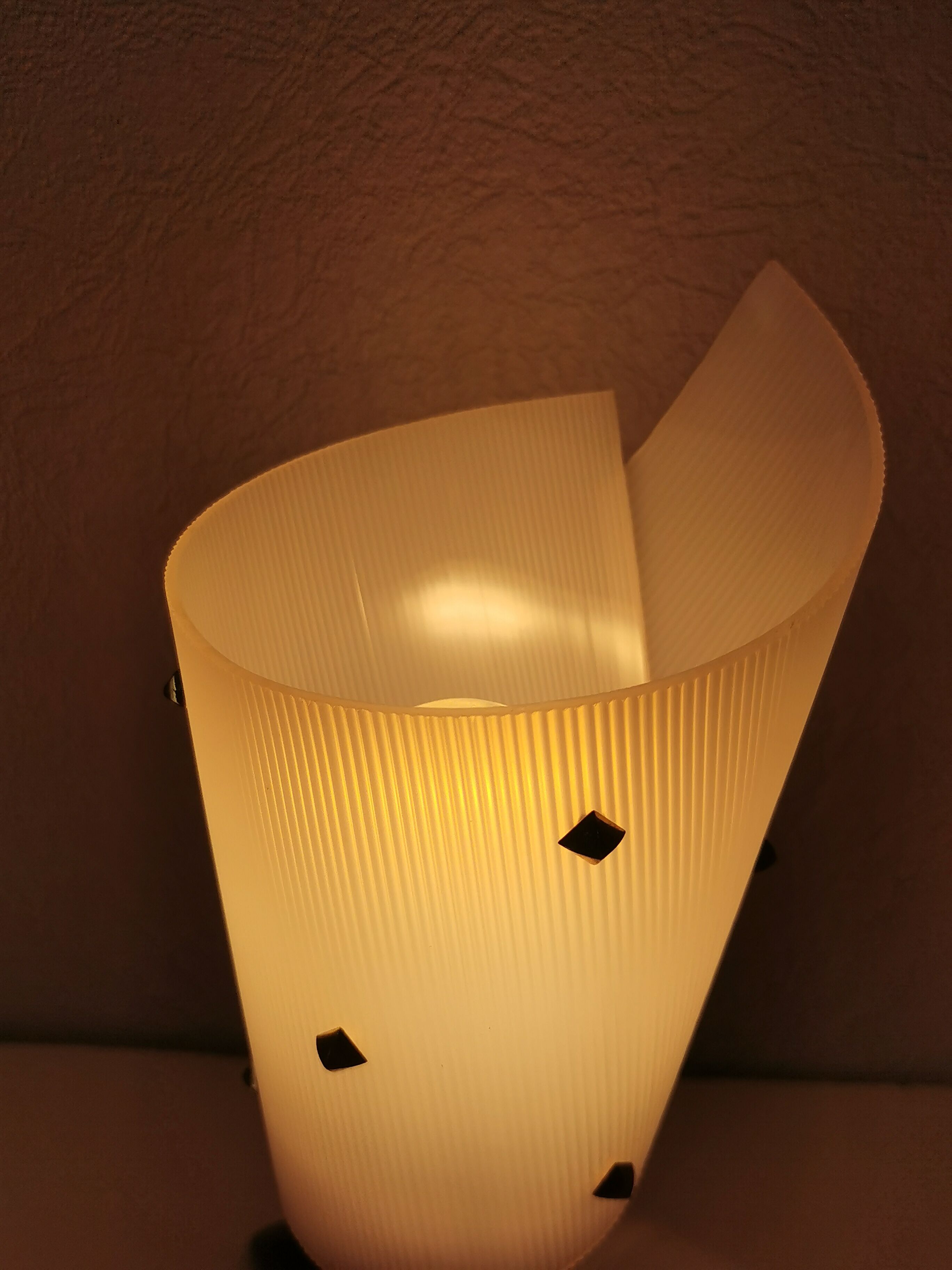 Rockabilly side lamp, perspex and brass, Pierre Guariche style, 1950