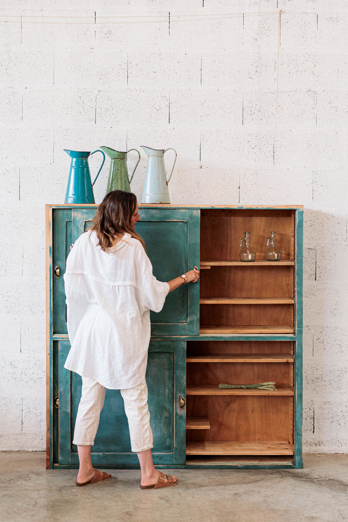 Green loom furniture – sliding door "apple"