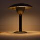 Italian desk / table mushroom lamp in brushed metal, 1950s