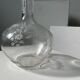 Engraved vintage wine decanter (cork reported)