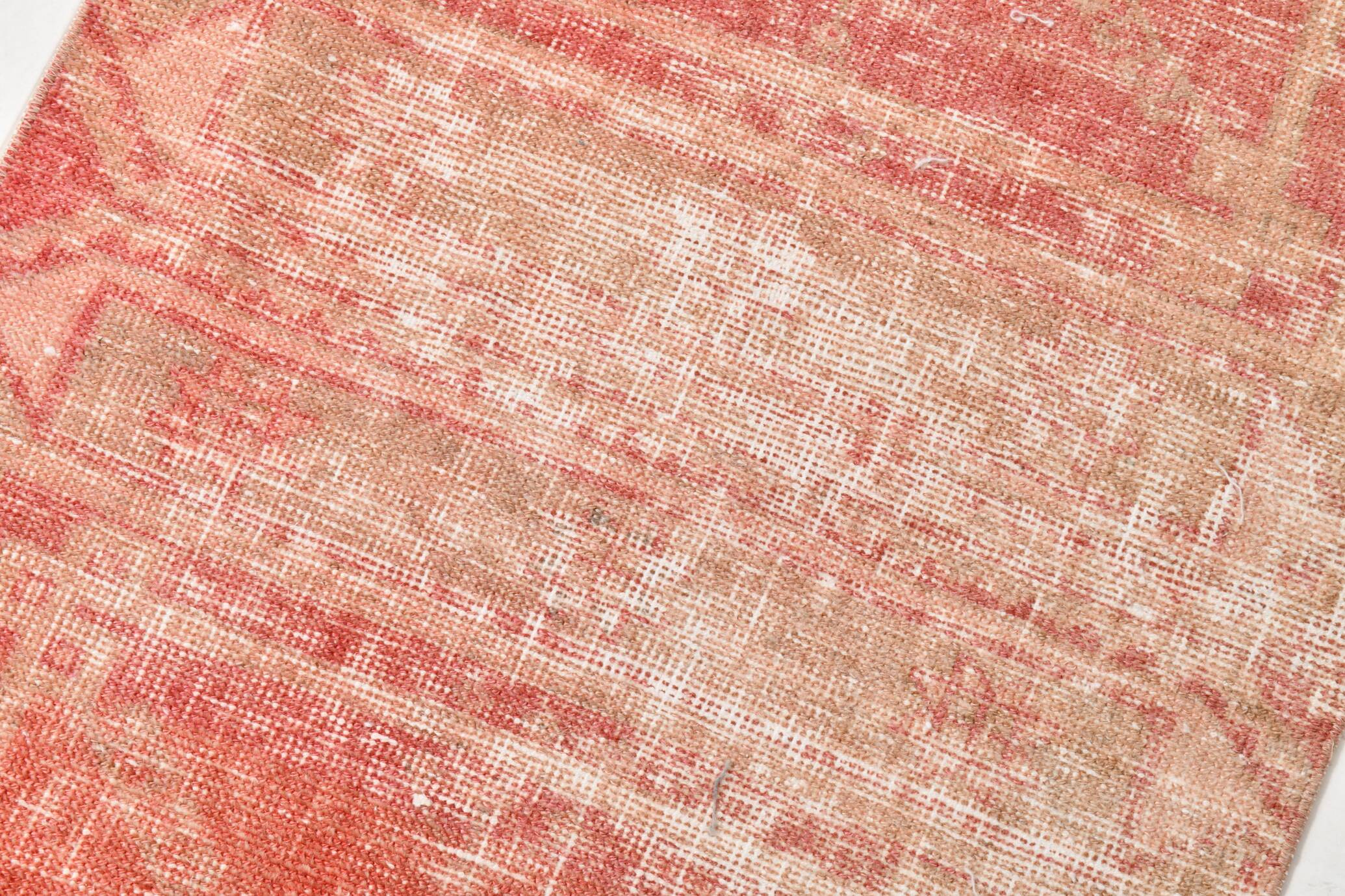 2x12 Stair Red & Pink Vintage Runner Rug, 73x382Cm