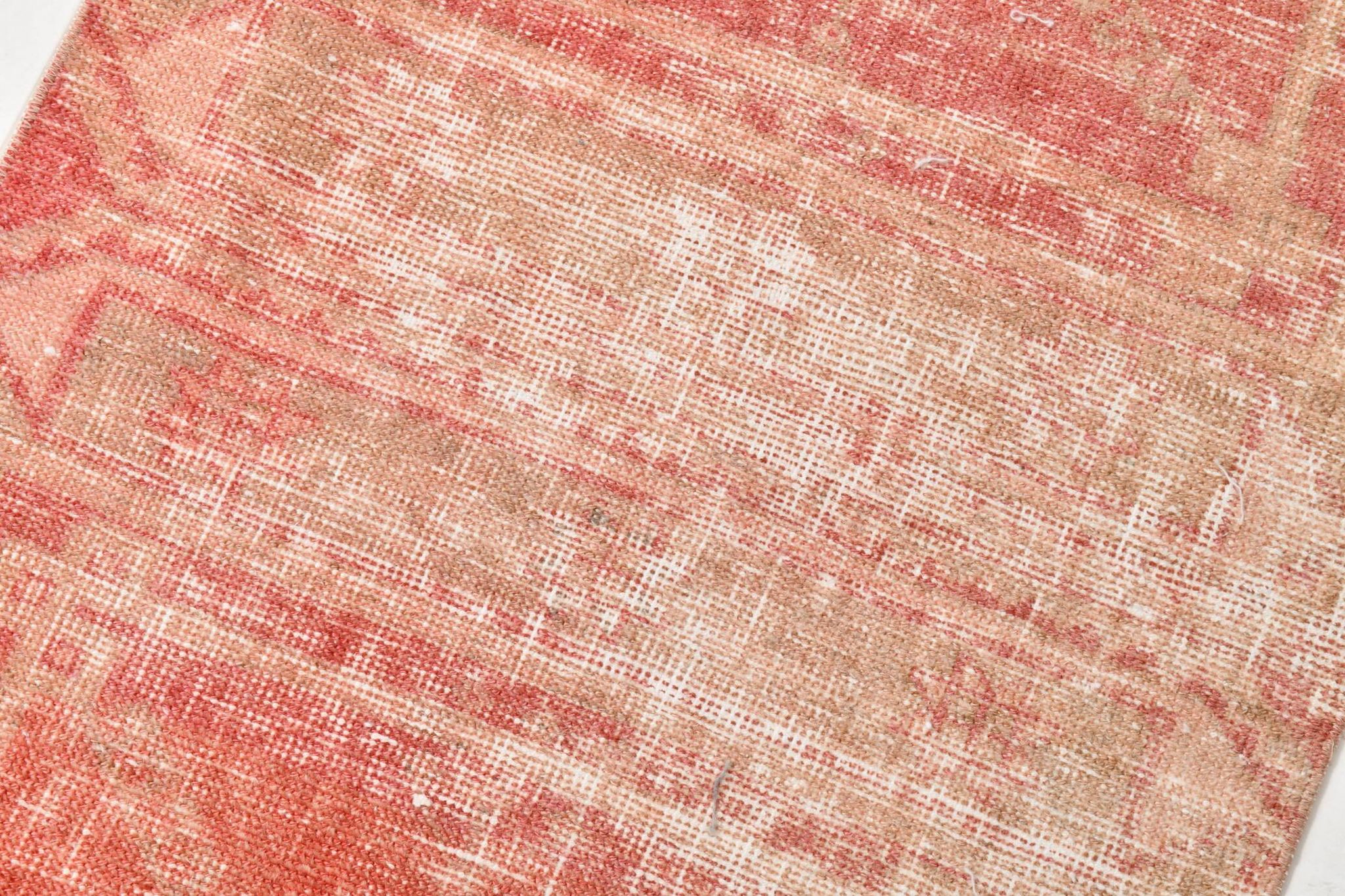 2x12 Stair Red & Pink Vintage Runner Rug, 73x382Cm