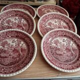 6 flat plates faience villeroy and boch model rusticana