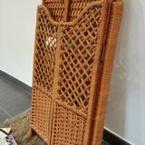 Étagère rotin pliante
