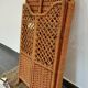 Folding rattan shelf