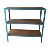 Blue iron shelf