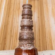 XXL ceramic floor lamp with shade - 1960s