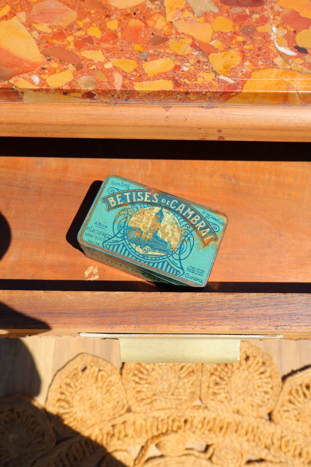 Art Deco bedside table/nightstand