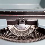 Sky Blue Brother Typewriter from 1980