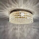 Flush mount with Swarovski crystals , 1970s