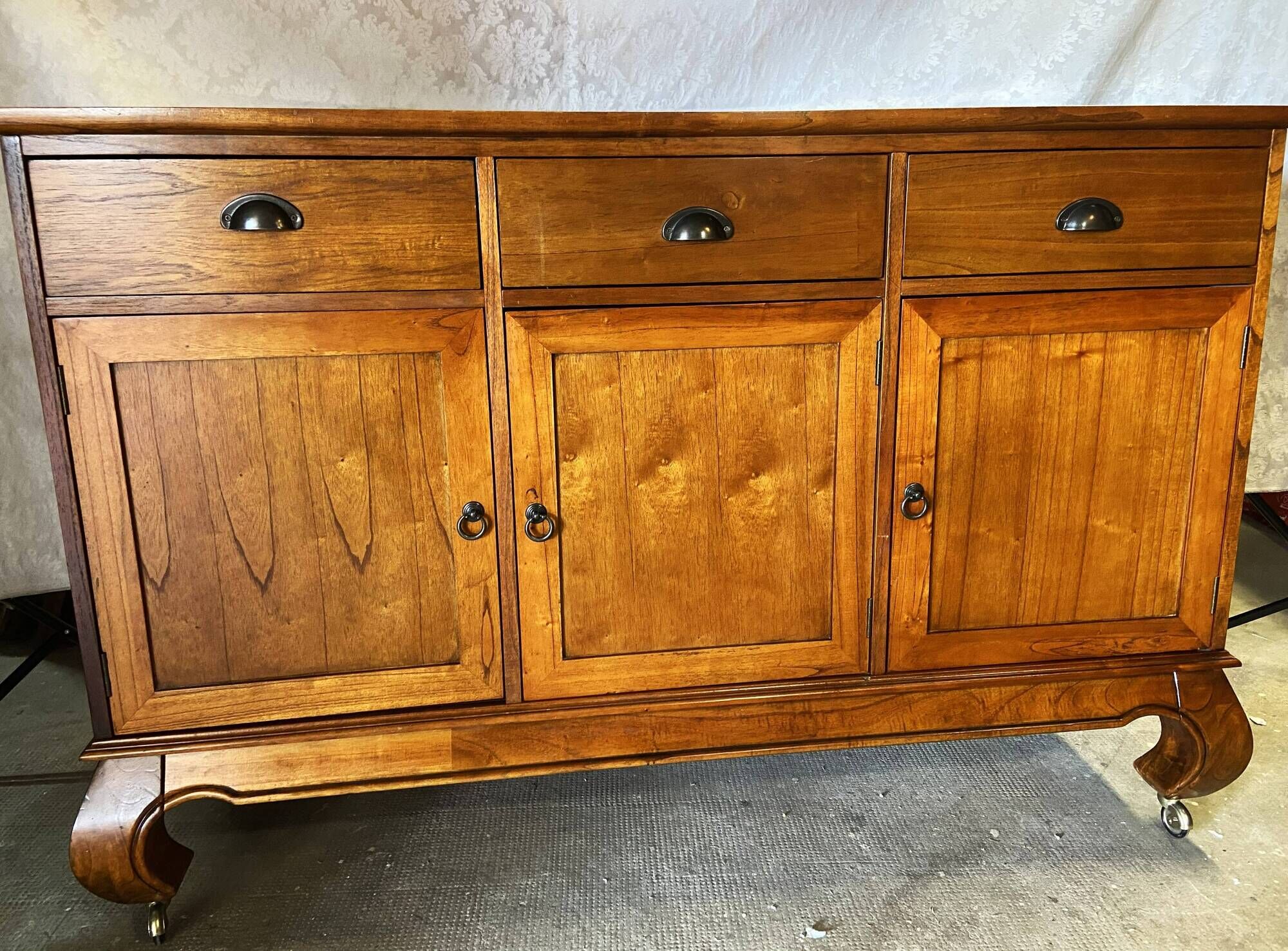Buffet Very Sideboard Solid Wood English Style