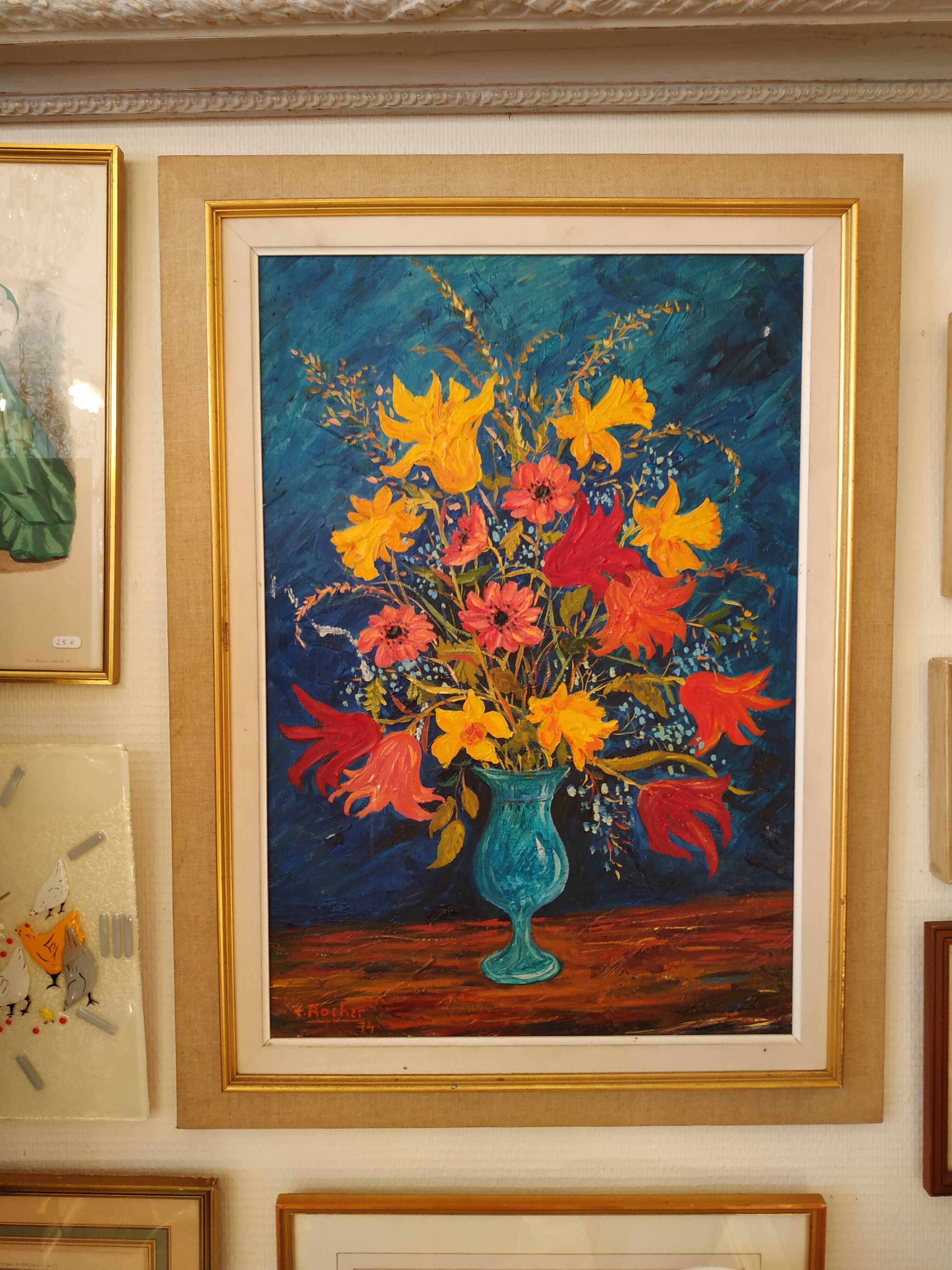 Table bouquet of flowers