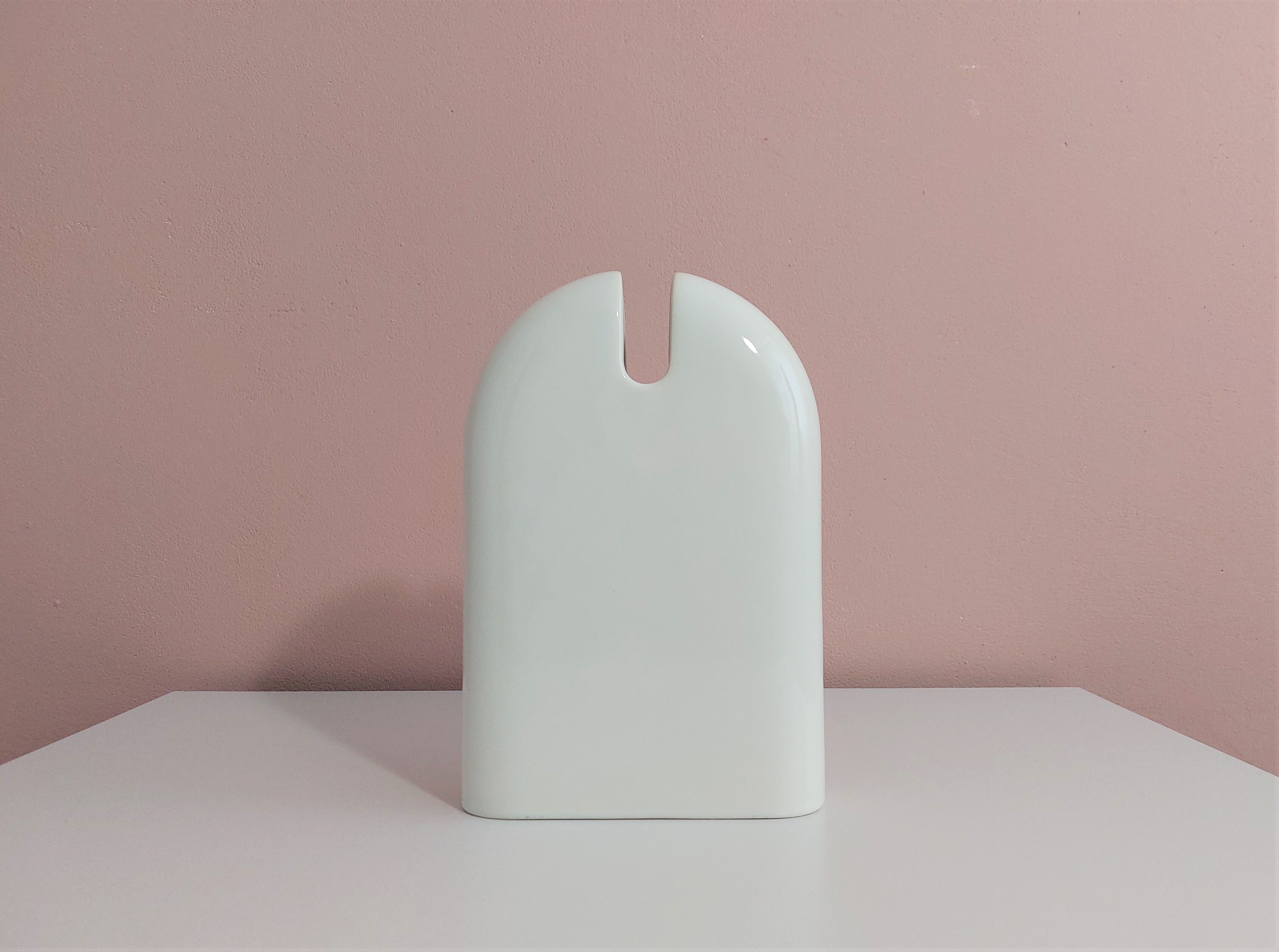 Postmodern Ceramic Vase by Pino Spagnolo for Sicart, 1980's