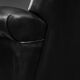 Mid-century Danish black leather swivel chair by Georg Thams, 1960s.
