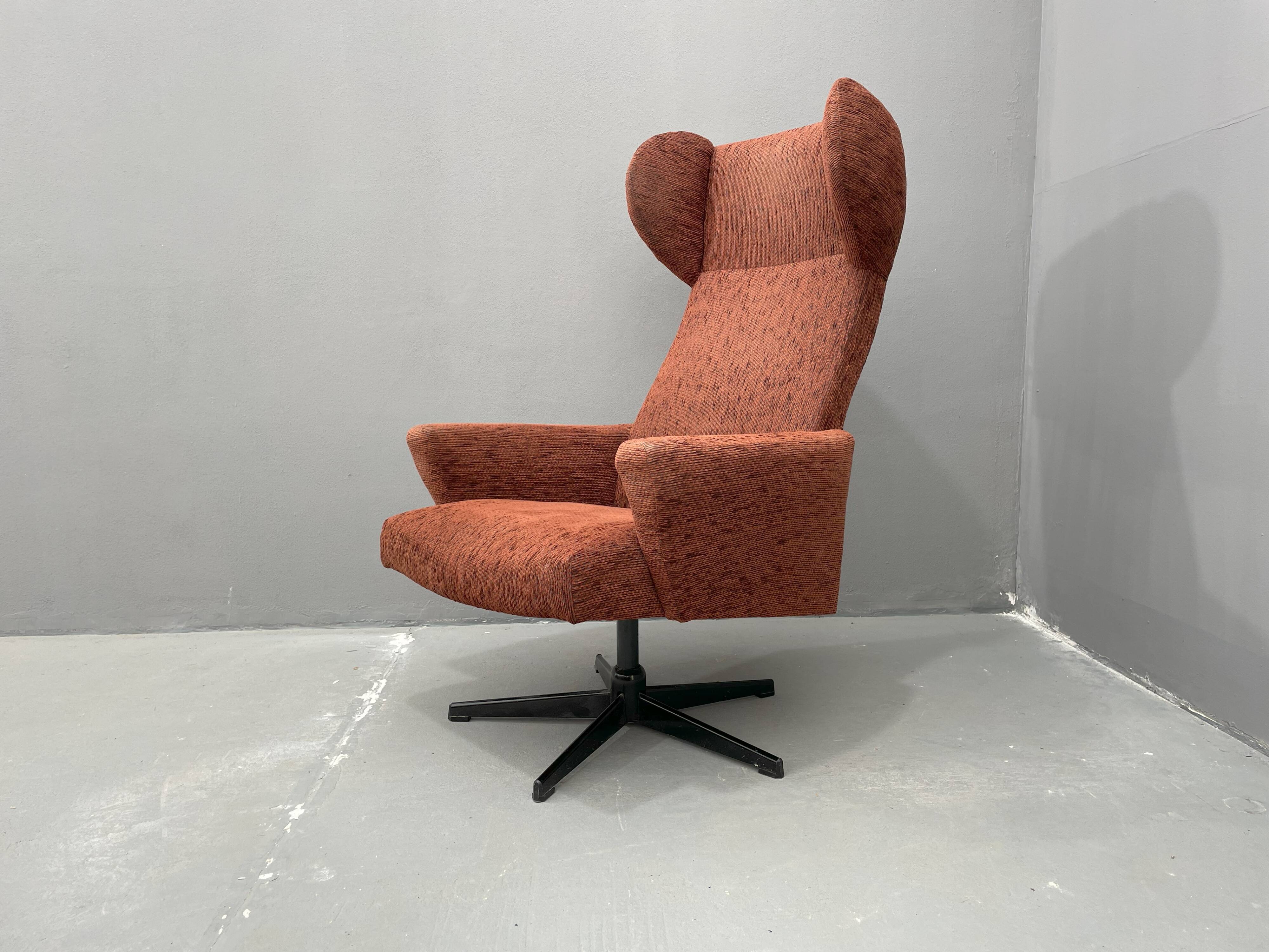 Fauteuil pivotant d'Europe de l'Est de Drevotvar, Tchécoslovaquie, années 1970