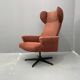 Swivel armchair from Eastern Europe by Drevotvar, Czechoslovakia, 1970s.