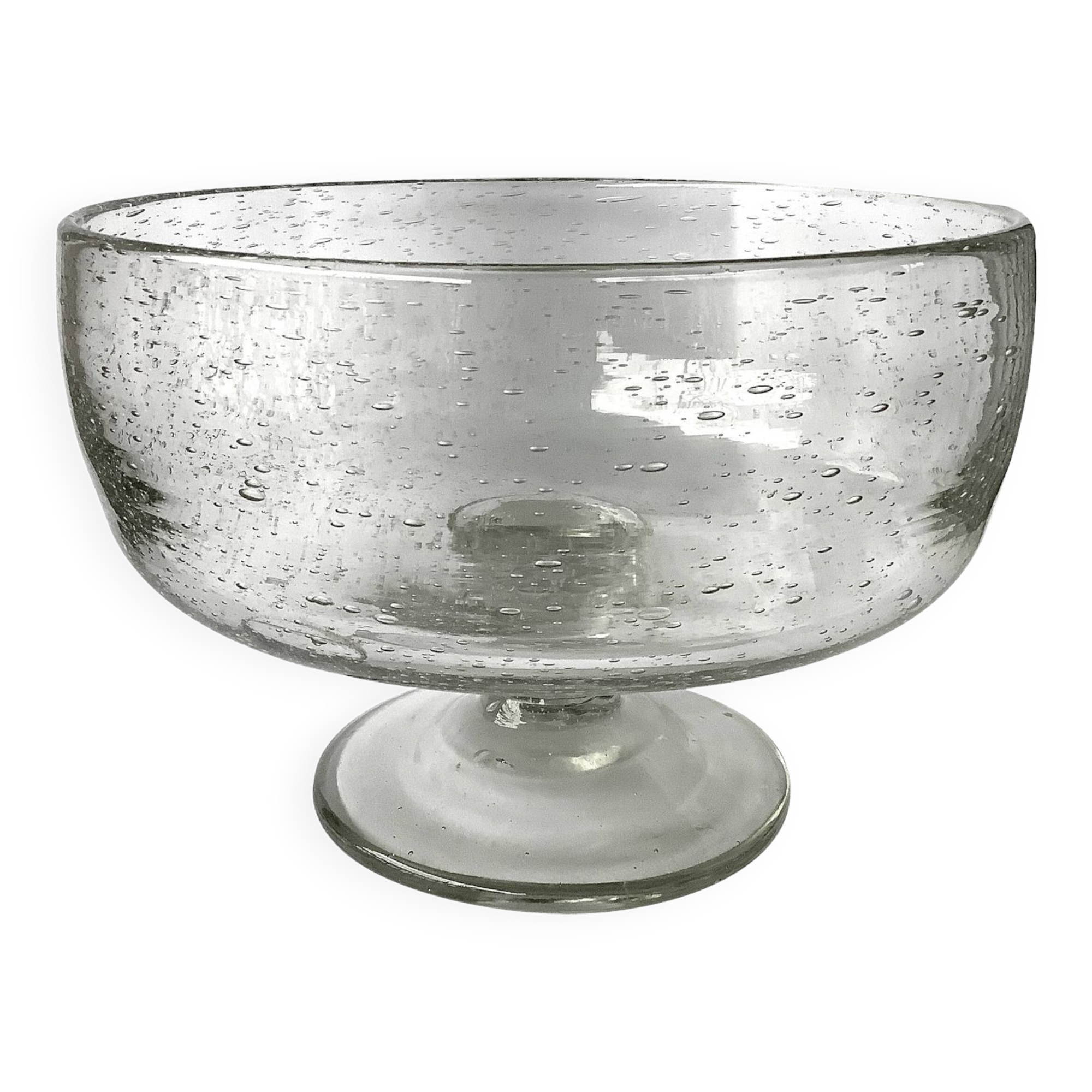 Biot sangria cup in artisanal bubble-blown glass