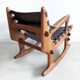 Sculptural Rocking Chair by Angel Pazmiño for Muebles de Estilo 1960's