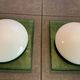 Pair of Italian glass wall sconces, Vétri Murano, 1980