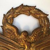 Miroir en bois sculpté doré 52x93cm
