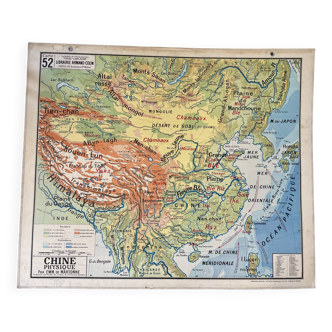 Cardboard school map - China