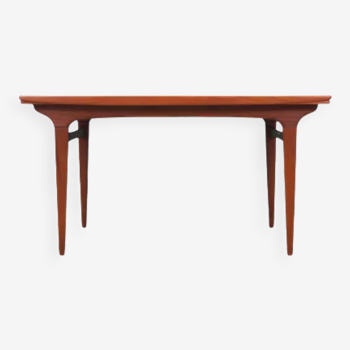 Table en teck, design danois, années 1960, designer Johannes Andersen