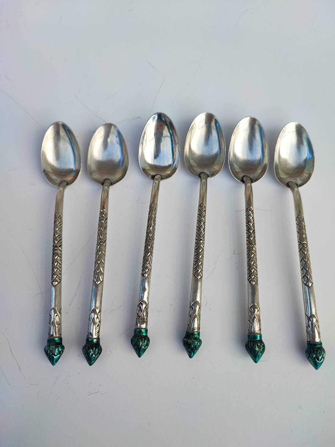 Indonesian silver teaspoons