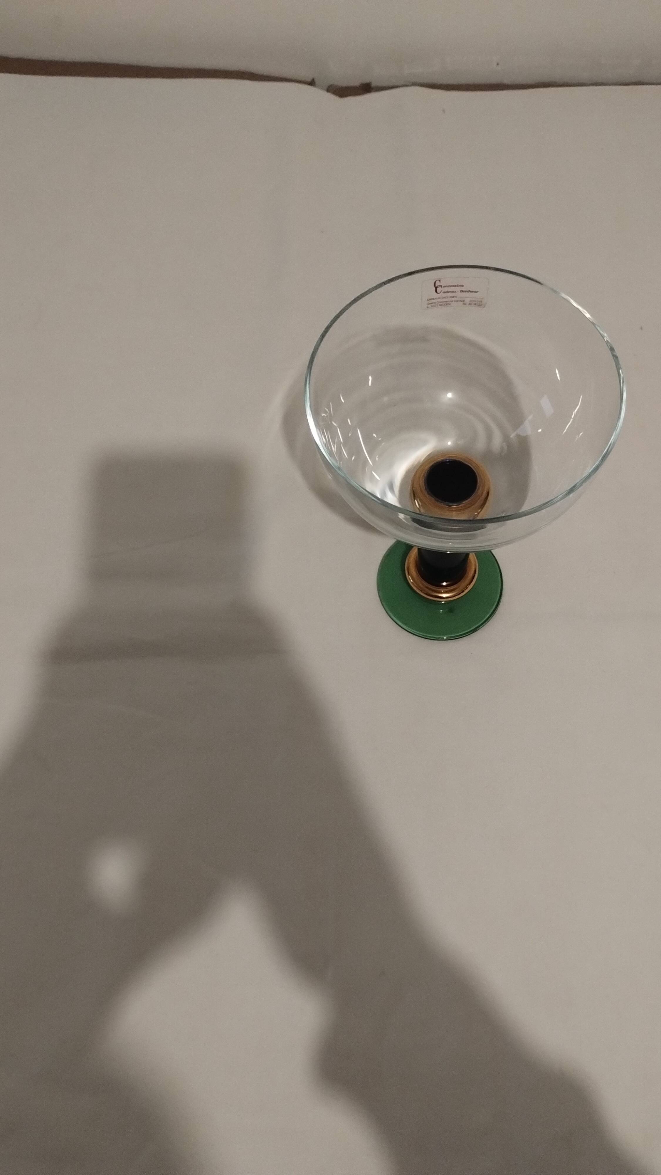 "La Vida" crystal stemmed bowl