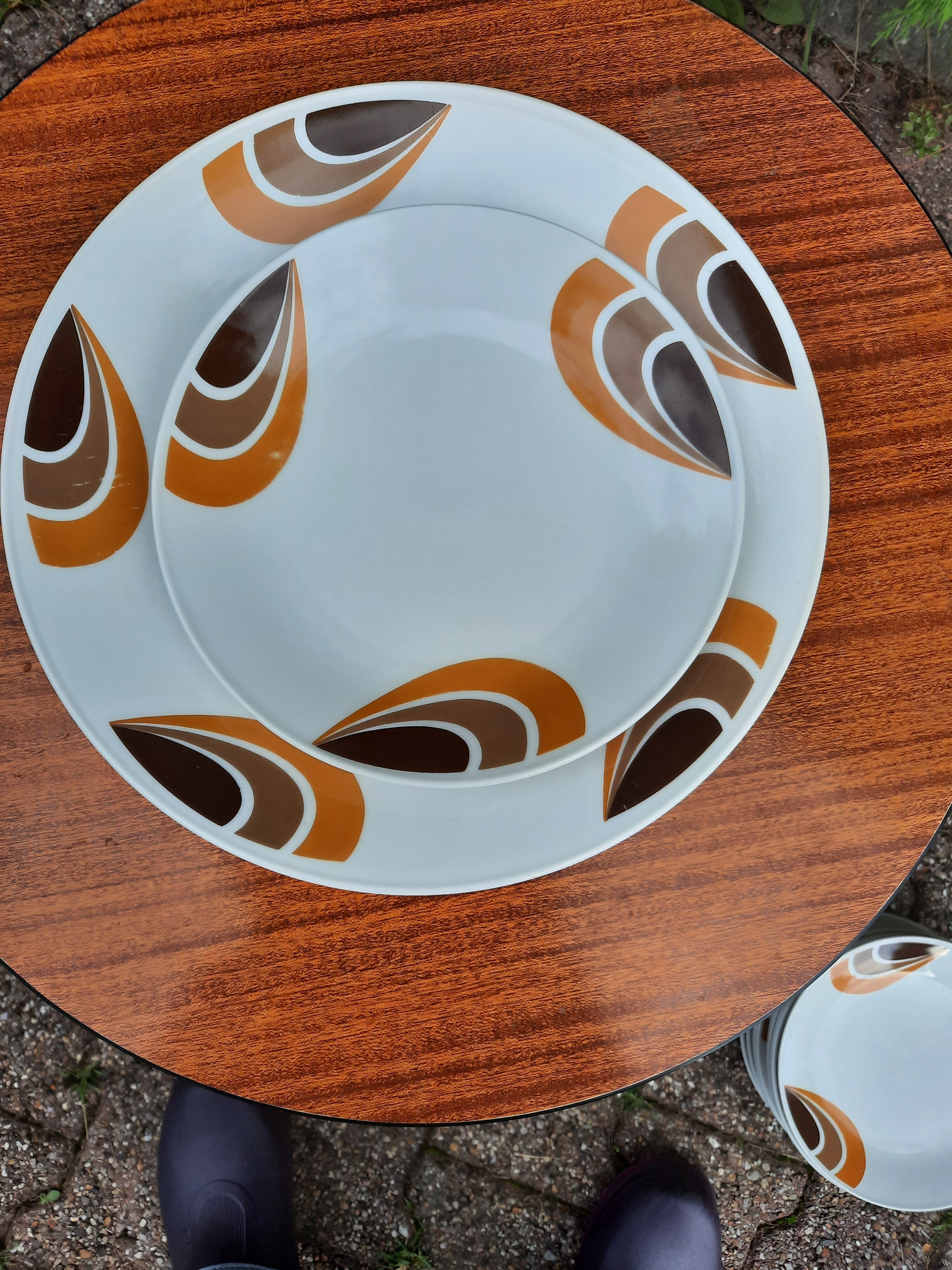 Service à dessert vintage porcelaine allemande
